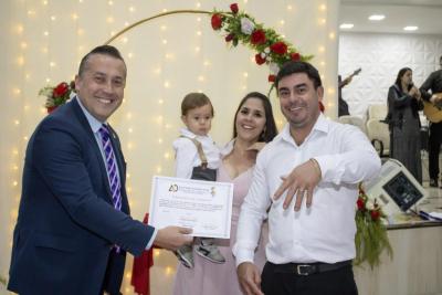 Casamento coletivo iniciou celebraÃ§Ã£o de 50 Anos da Assembleia de Deus em Laranjeiras do Sul 